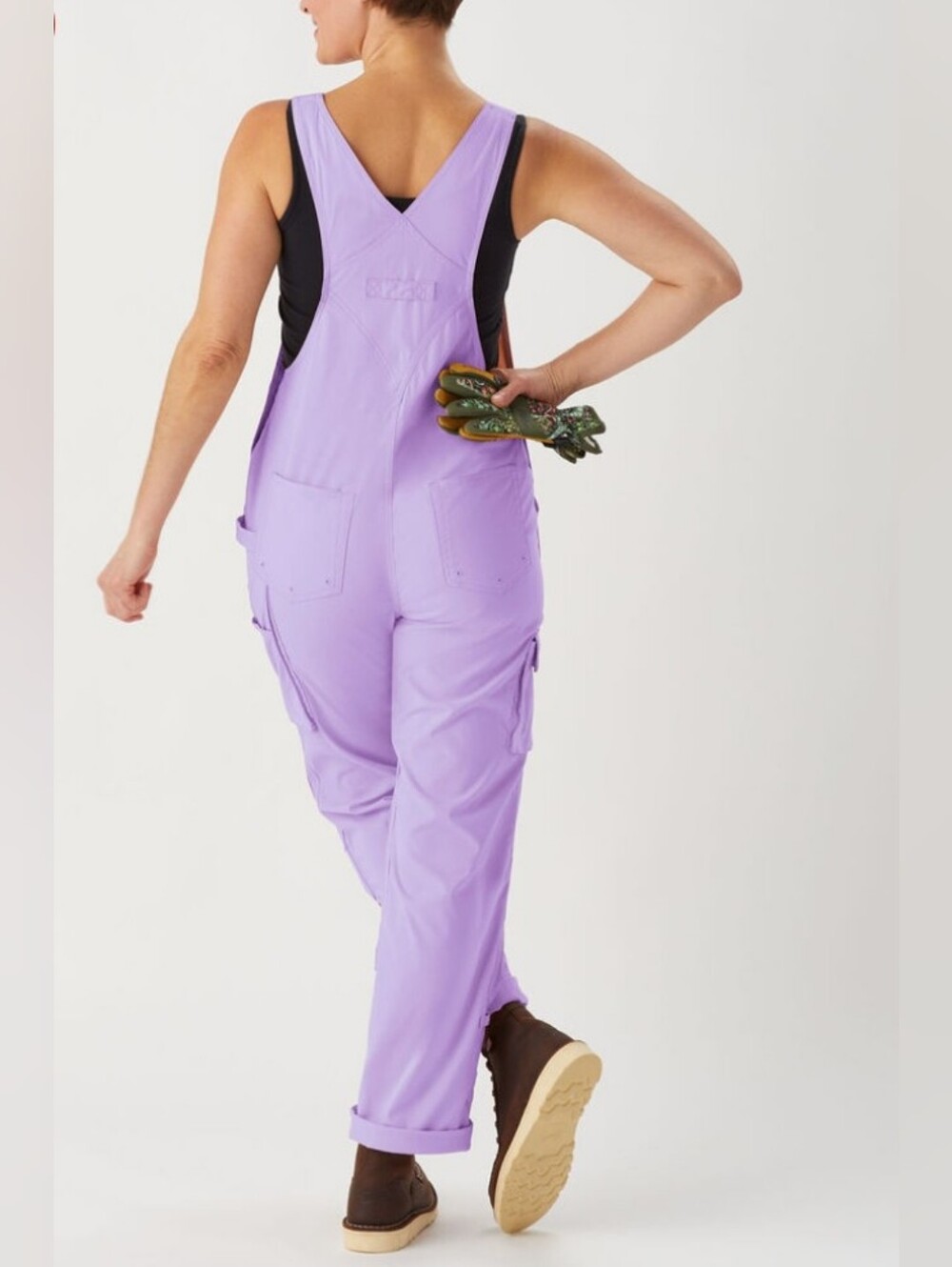 Duluth Trading Co | Lilac GARDEN HEIRLOOM OVERALLS, Sz XS X 31 - Picture 5 of 6